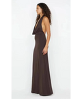 Bec & Bridge Nessie Cowl Neck Maxi Dress AU 8 - 8 / Brown - Dresses