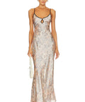 Bec & Bridge Nina Keyhole Maxi in Blush Floral - 10 / Floral - Dresses