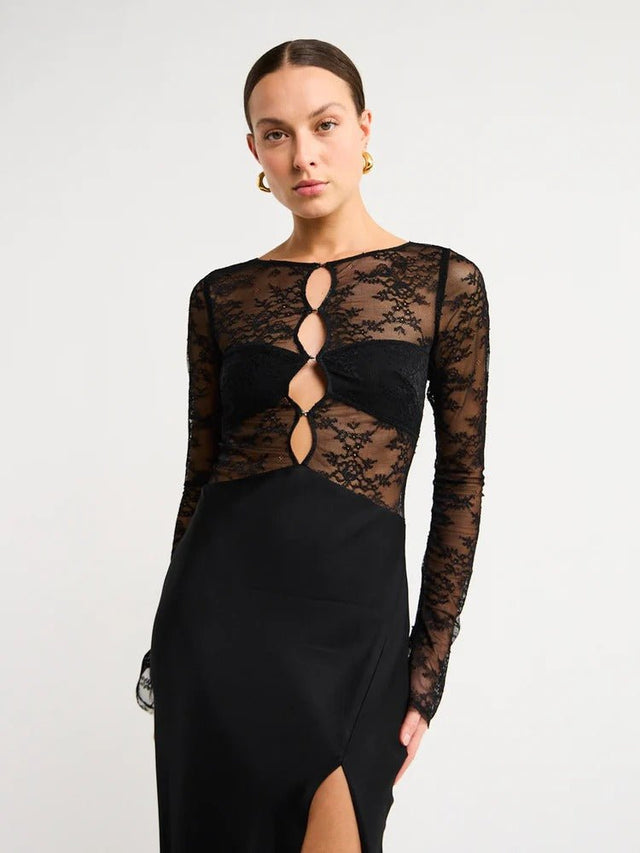 Bec & Bridge - Bec & Bridge Nora Lace Long Sleeve Maxi Dress