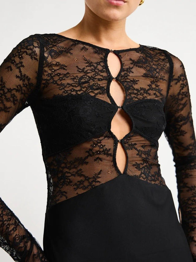 Bec & Bridge - Bec & Bridge Nora Lace Long Sleeve Maxi Dress