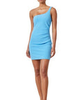Bec & Bridge Paloma Azure Mini Dress - 6 / Blue - Dresses