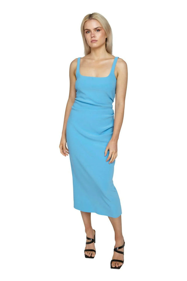 paloma midi dress bec and bridge Bec & Bridge Paloma Midi Dress in Azure