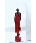 Bec & Bridge Rhone Wrap Asym Dress Chilli Size 10 - 10 / Red - Dresses