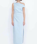 Bec & Bridge Rochelle Asym Midi Dress Size 8 - 8 / Blue - Dresses