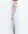 Bec & Bridge Rochelle Asym Midi Dress Size 8 - 8 / Blue - Dresses