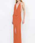 Bec + Bridge Sabrina Drape Maxi Dress | Persimmon - Dresses