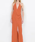 Bec + Bridge Sabrina Drape Maxi Dress | Persimmon - Dresses