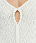 Bec & Bridge Sammy Key Knit Long Sleeve Maxi Dress - 8 / White - Dresses