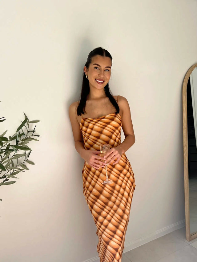Bec & Bridge Soleil Slip Maxi Dress - 6 / Multi - Dresses