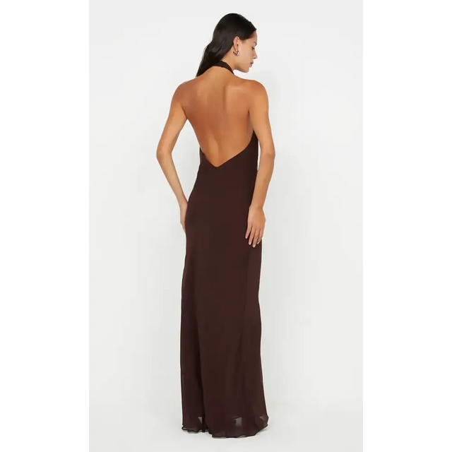 Bec & Bridge Soneva Wrap Dress Chocolate Brown Size 8 - 8 / Brown - Dresses