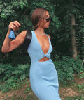 Bec & Bridge Sorbet Summer Midi Dress - 8 / Blue - Dresses