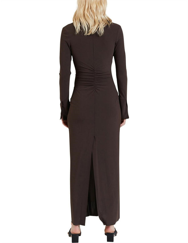Bec & Bridge Sylvia Long Sleeve Maxi Dress - 8 / Brown - Dresses