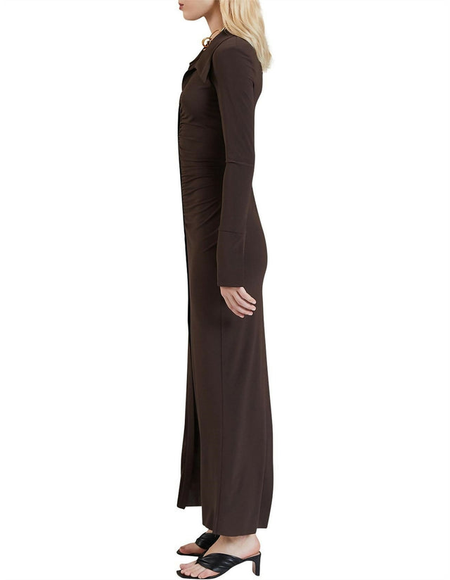 bec and bridge brown long sleeve dress Brown Maxi Dress main image 1