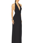 Bec & Bridge Tillie Drape Maxi Dress Black Size 6 - 6 / Black - Dresses