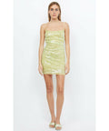 Bec & Bridge Venus Sequin Mini Dress - 6 / Yellow - Dresses