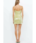 Bec & Bridge Venus Sequin Mini Dress in Citron - Dresses