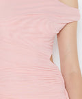 Bec & Bridge Victoria Asymmetrical Maxi Dress in Light Pink - Pink - Dresses