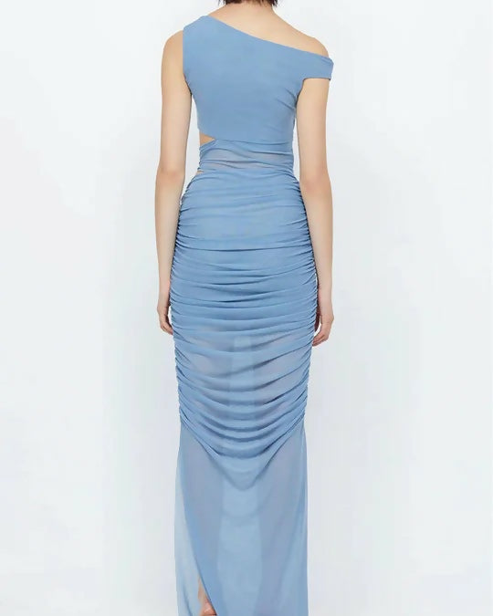 Bec & Bridge Whorl Asym Maxi Dress Blue - 8 / Blue - Dresses