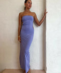 Bec & Bridge Zadie Strapless Midi Dress - 6 / Purple - Dresses