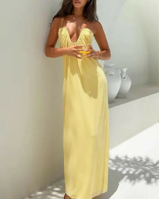 Beginning Boutique Braelyn Dress - 8 / Yellow - Dresses