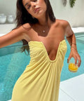 Beginning Boutique Braelyn Dress - 8 / Yellow - Dresses