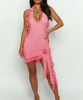 Beginning Boutique Lola Mesh Dress - 8 / Pink - Dresses