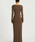 BENNI Agnes Maxi Dress Brown - Dresses