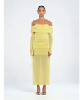 Benni - Blaire Midi Dress - Lemon - 10 / Yellow - Dresses