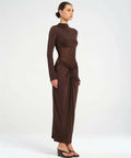 BENNI Dora Maxi Dress - 8 / Brown - Dresses