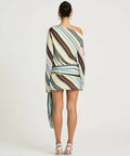 BENNI Elise Mini Dress Ocean Stripes - Dresses