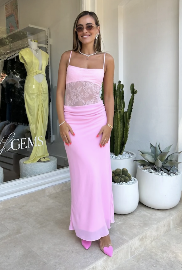 Benni Gabriel Maxi Dress Pink Sorbet - Dresses