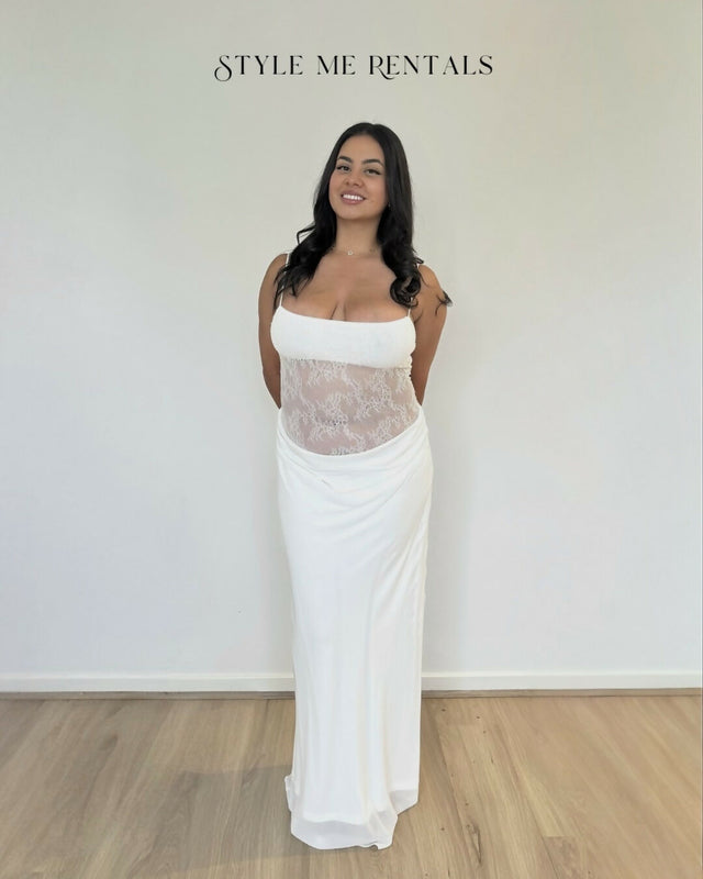 Benni Gabriel Maxi Dress White Size 12 - 12 / White - Dresses