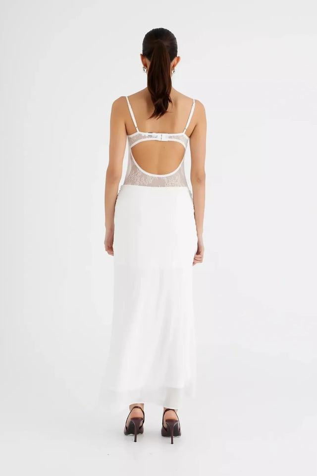 Benni Gabriel Maxi Dress White Size 12 - 12 / White - Dresses