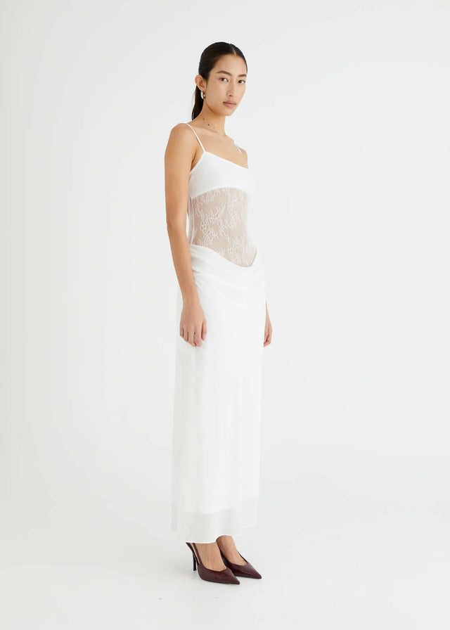 Benni Gabriel Maxi - White - 8 / White - Dresses