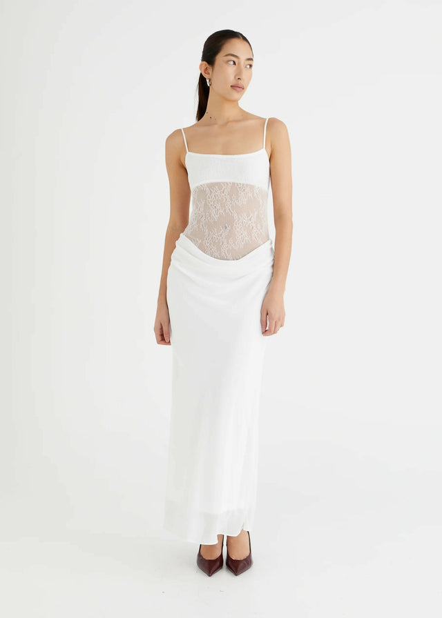 Benni Gabriel Maxi - White - 8 / White - Dresses