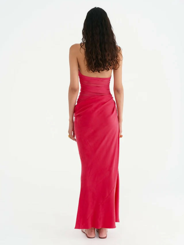 Benni Gina Halter Neck — Watermelon - Dresses