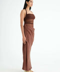 Benni Gina Maxi Dress - 8 / Brown - Dresses