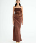 HireBENNIGinaMaxiDressinChocolateBrown