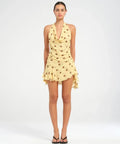 Benni Harlow Mini Dress - 10 / Yellow - Dresses