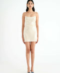 Benni Juliano Sequin Slip Mini Dress Light Toffee Size 8,10 - Dresses
