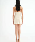 Benni Juliano Sequin Slip Mini Dress Light Toffee Size 8,10 - Dresses