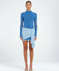 Benni Kingsley Mini Dress - 8 / Blue - Dresses