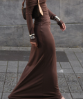 Benni Lorena Dress - 12 / Brown - Dresses