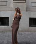 Benni Lorena Dress - 12 / Brown - Dresses