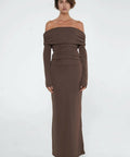 Benni Lorena Maxi - Ash Brown - 8 / Brown - Dresses