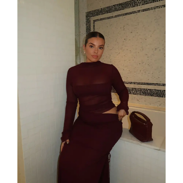 Benni Mable Maxi - Plum - 8 / Red - Dresses