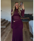 Benni Mable Maxi - Plum - 8 / Red - Dresses