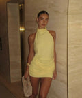 Benni Maisie Mini Dress in Yellow - 8 / Yellow - Dresses