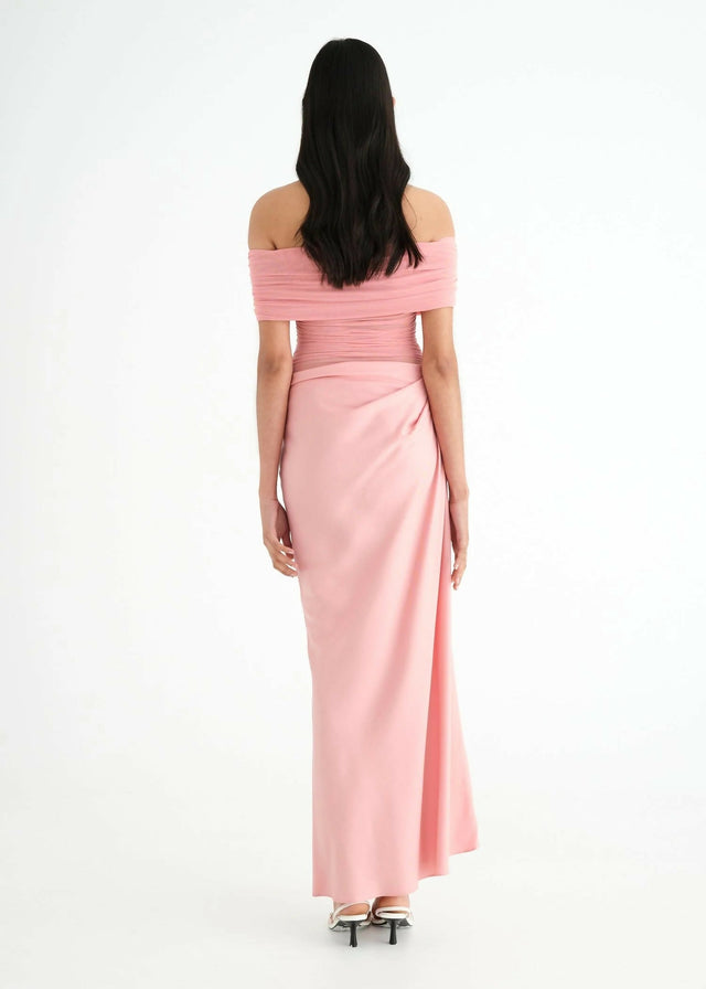 Benni Nico Off Shoulder Maxi - 8 / Pink - Dresses