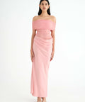 Benni Nico Off Shoulder Maxi - 8 / Pink - Dresses